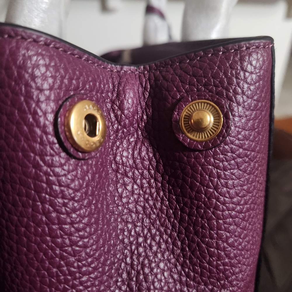 NWT Marc Jacobs Gotham East-West Leather Tote/ Crossbody Bag- Iris Color$575 - Picture 10 of 10